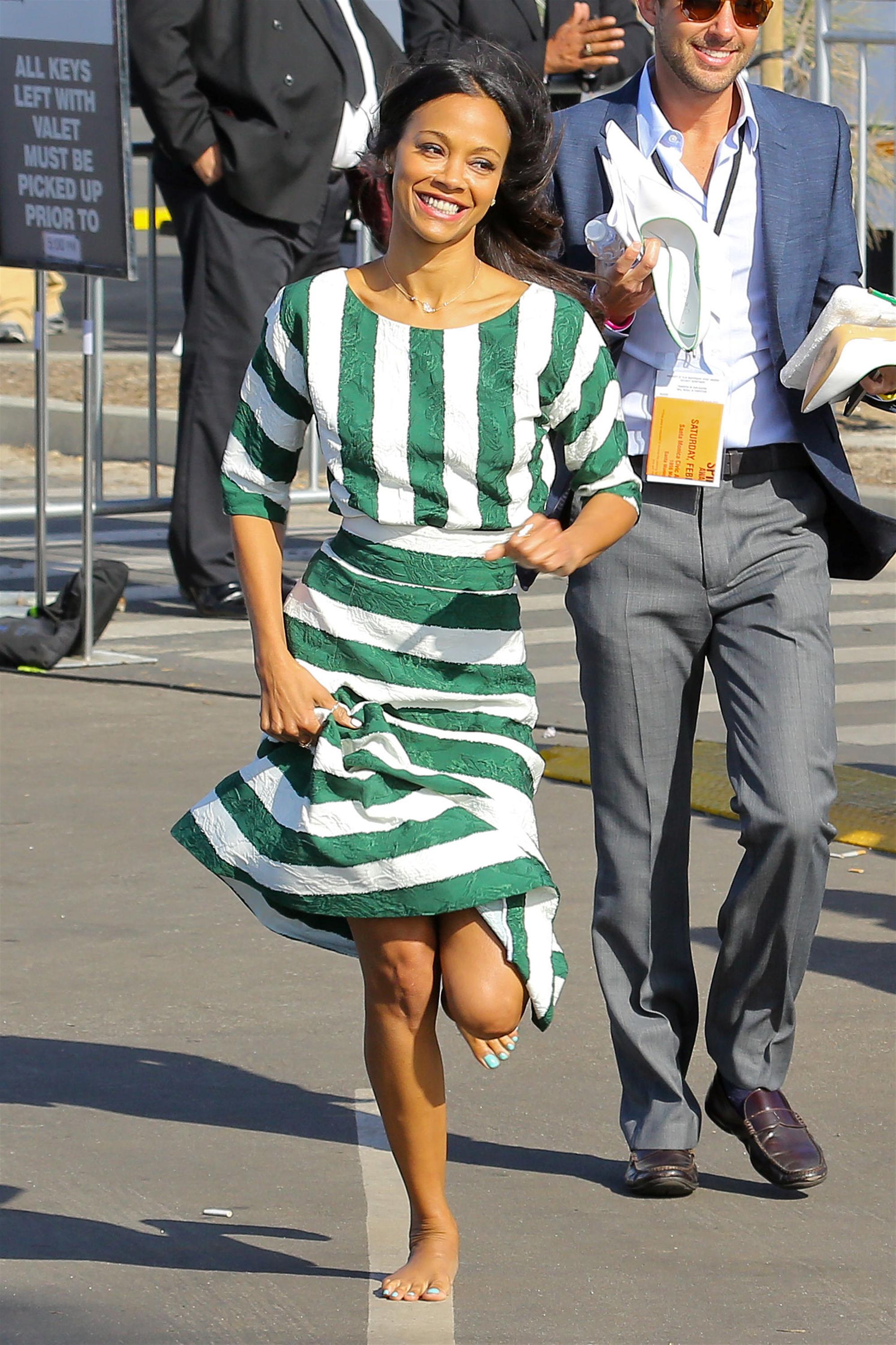 Zoe Saldana's Feet