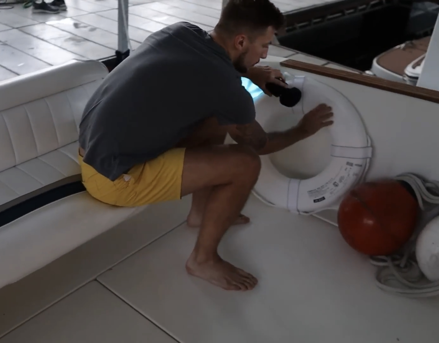 Aaron Hubert's feet