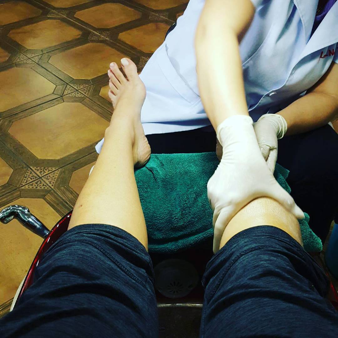 Brandon Areana's feet