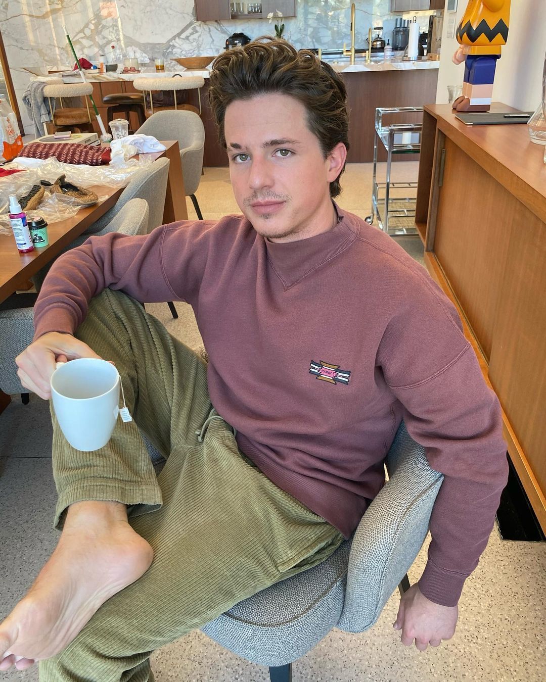 Charlie puth barefoot