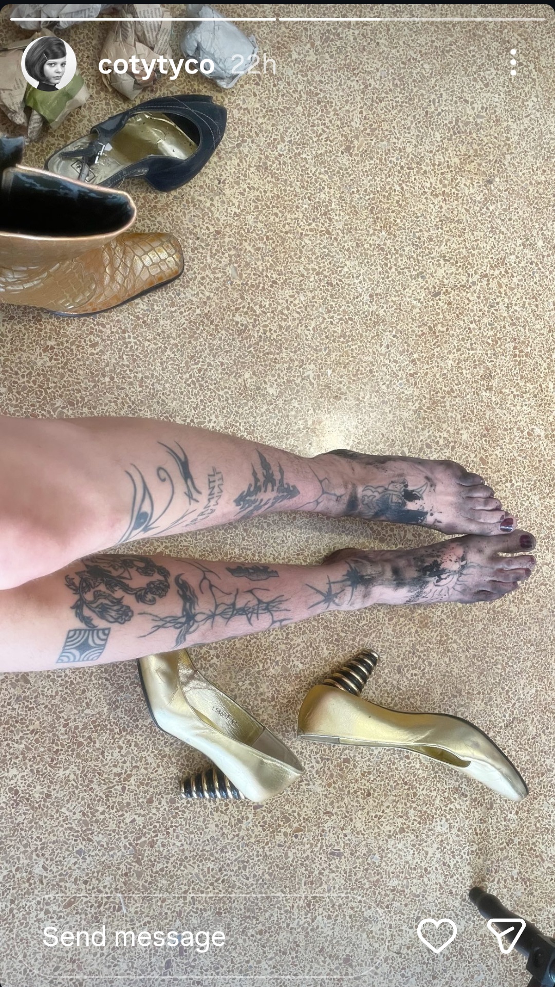 Feet of Coty Gougousi-Camacho