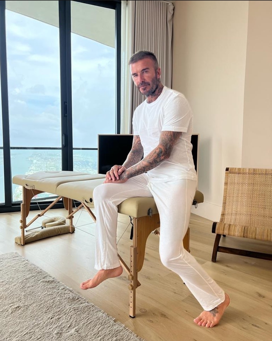 David beckham deals foot