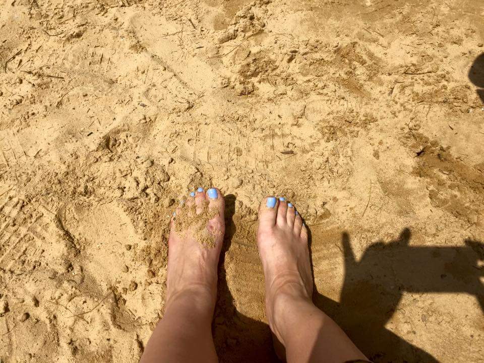 Feet of Flavia Colgan