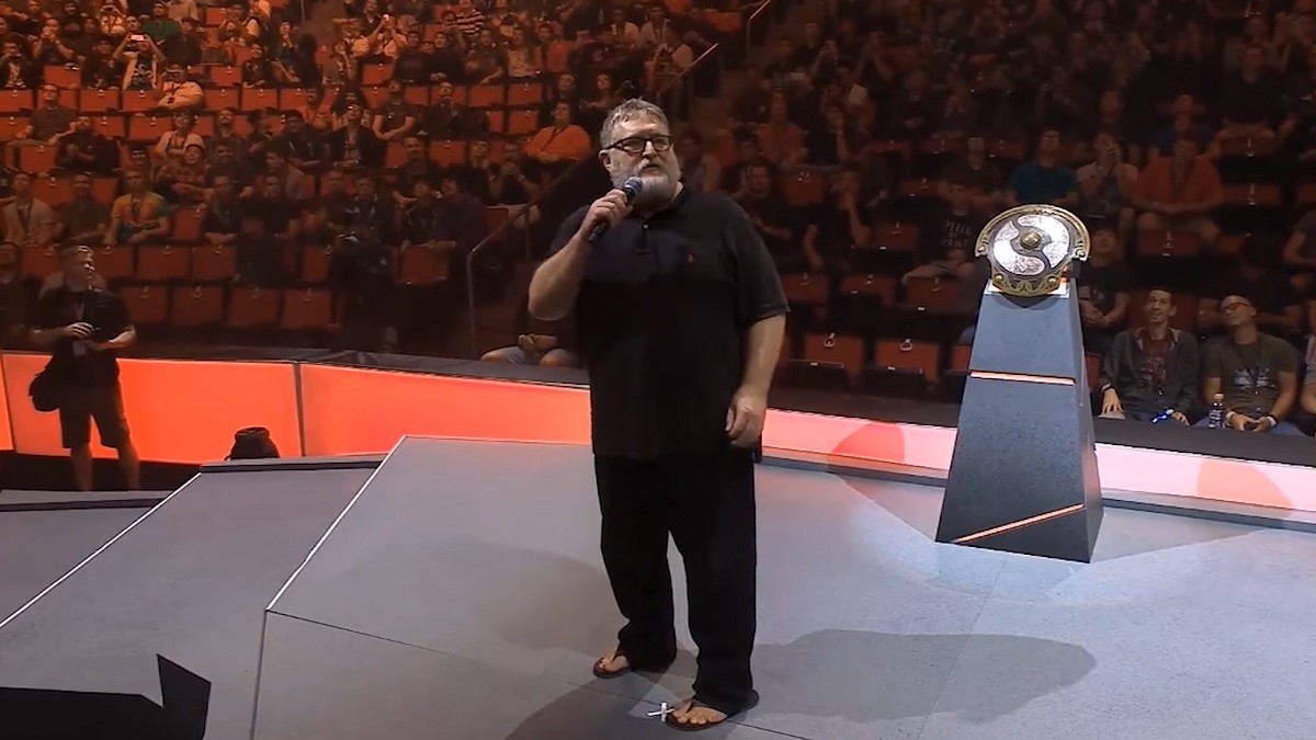 gabe newell in an interview, barefoot, toenails, sharp, Stable Diffusion