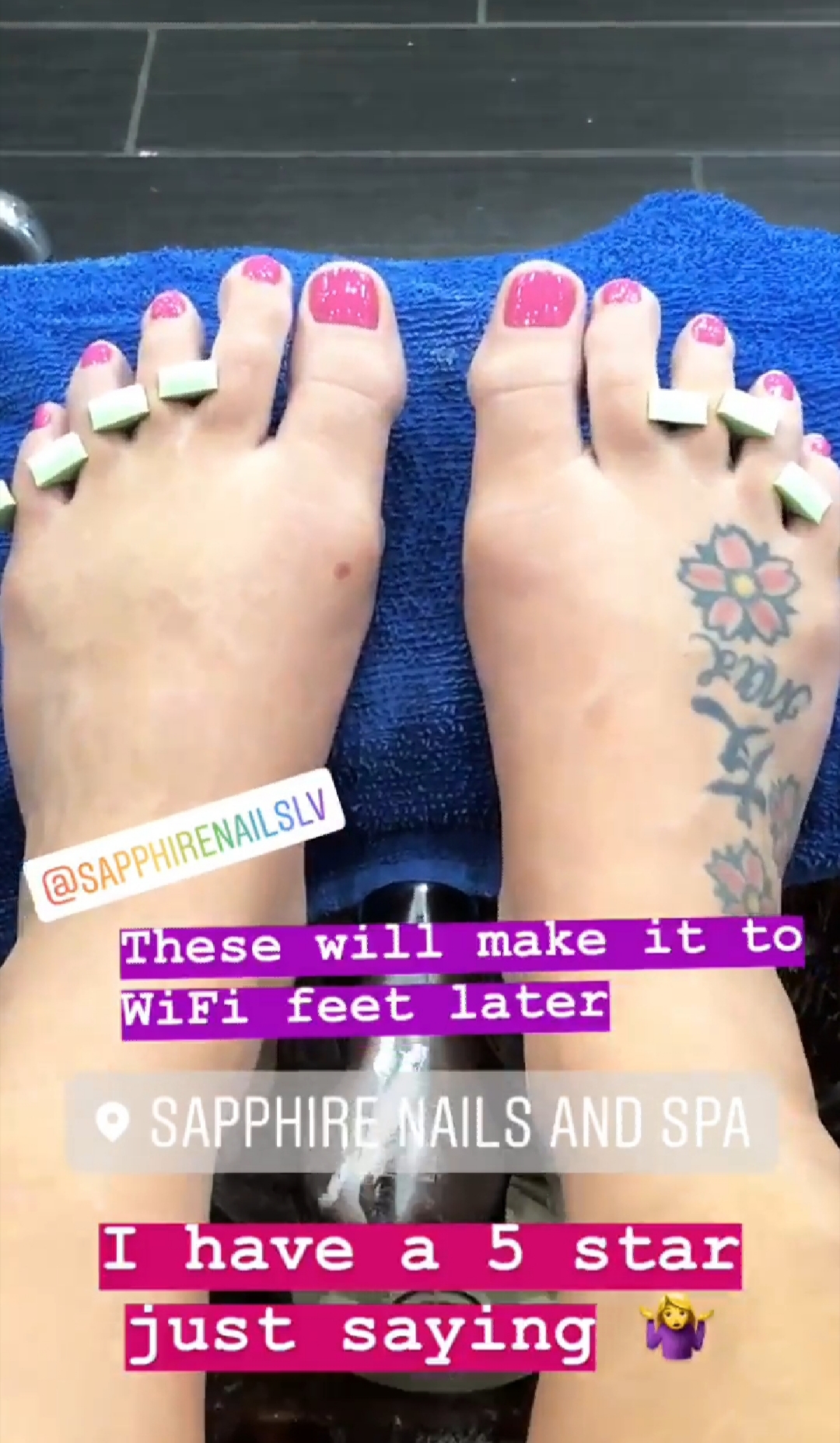 Such gorgeous feet as well is a bonus! 