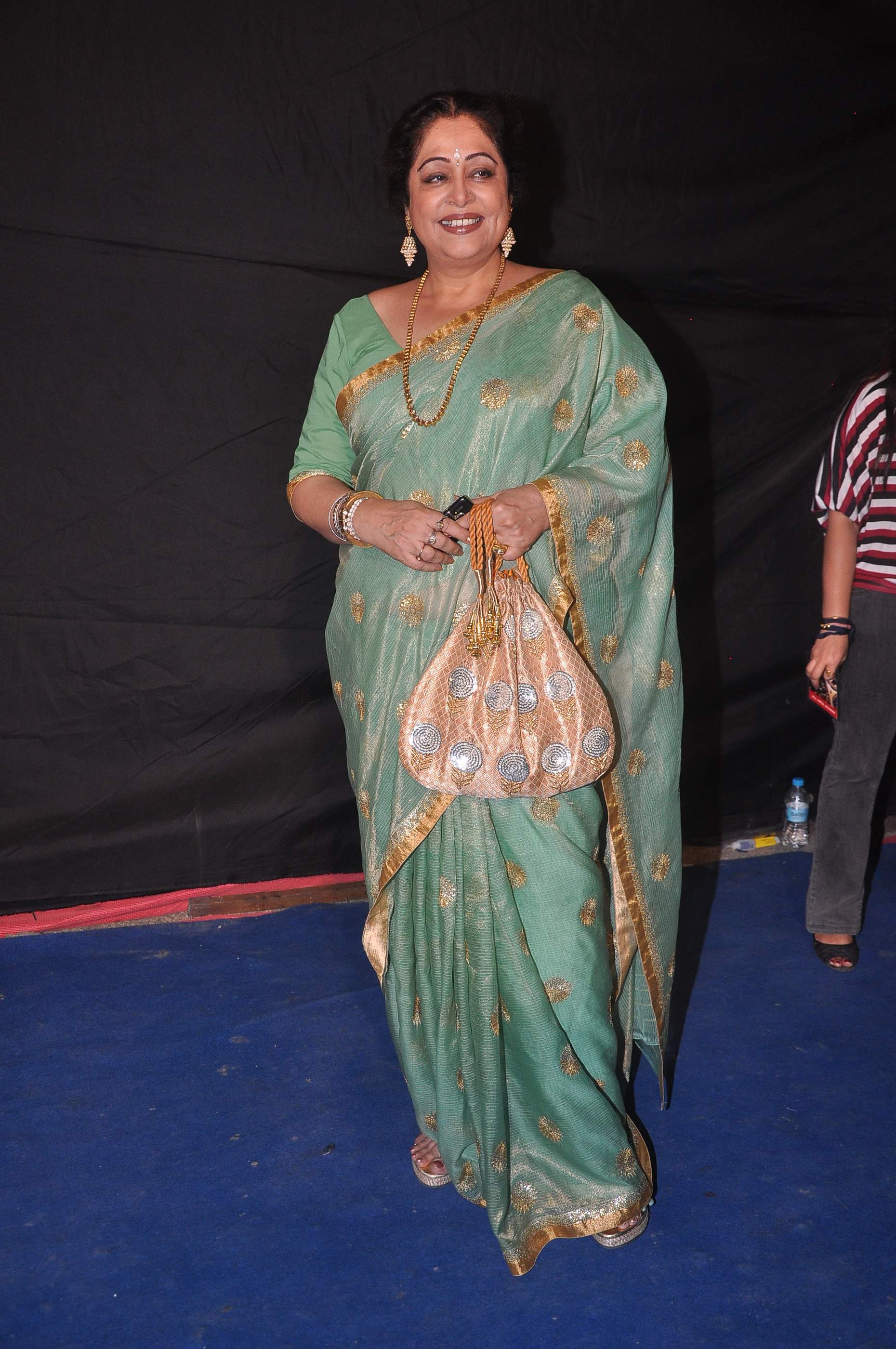 Kirron Kher in Pure Silk Saree - Saree Blouse Patterns