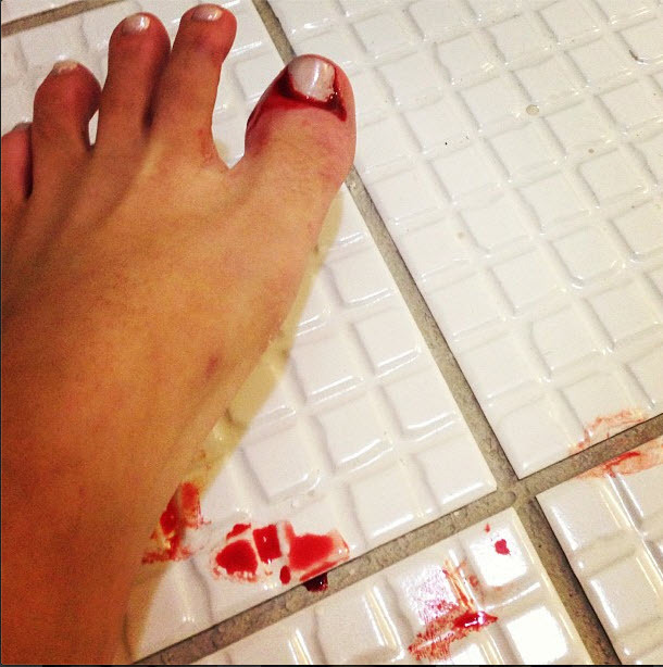 Feet of Marcela Maluf