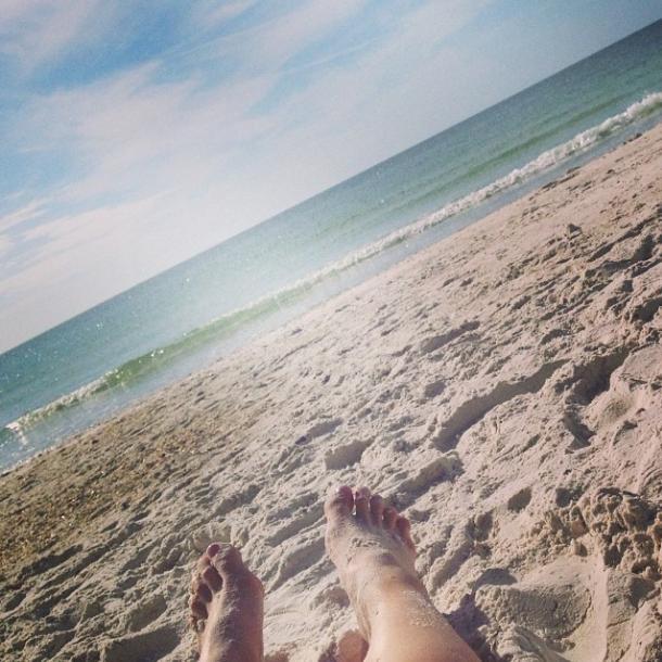 Feet of Michaëla Krajicek