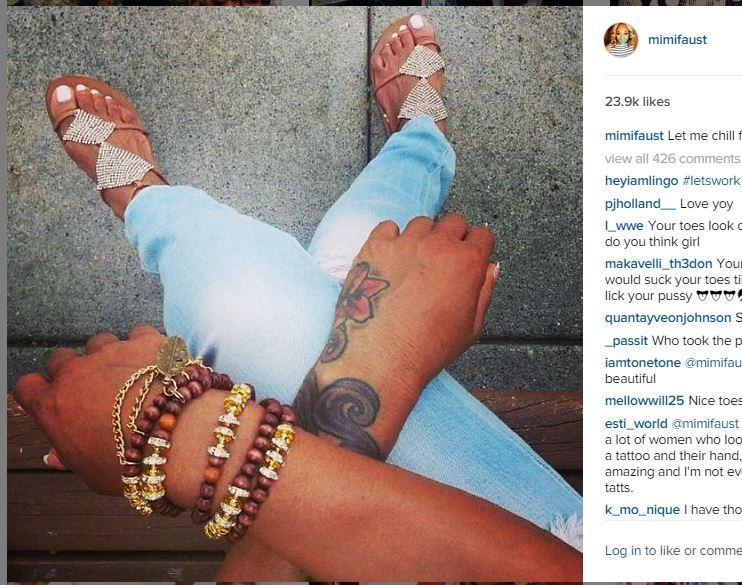 People who liked Mimi Faust's feet, also liked.