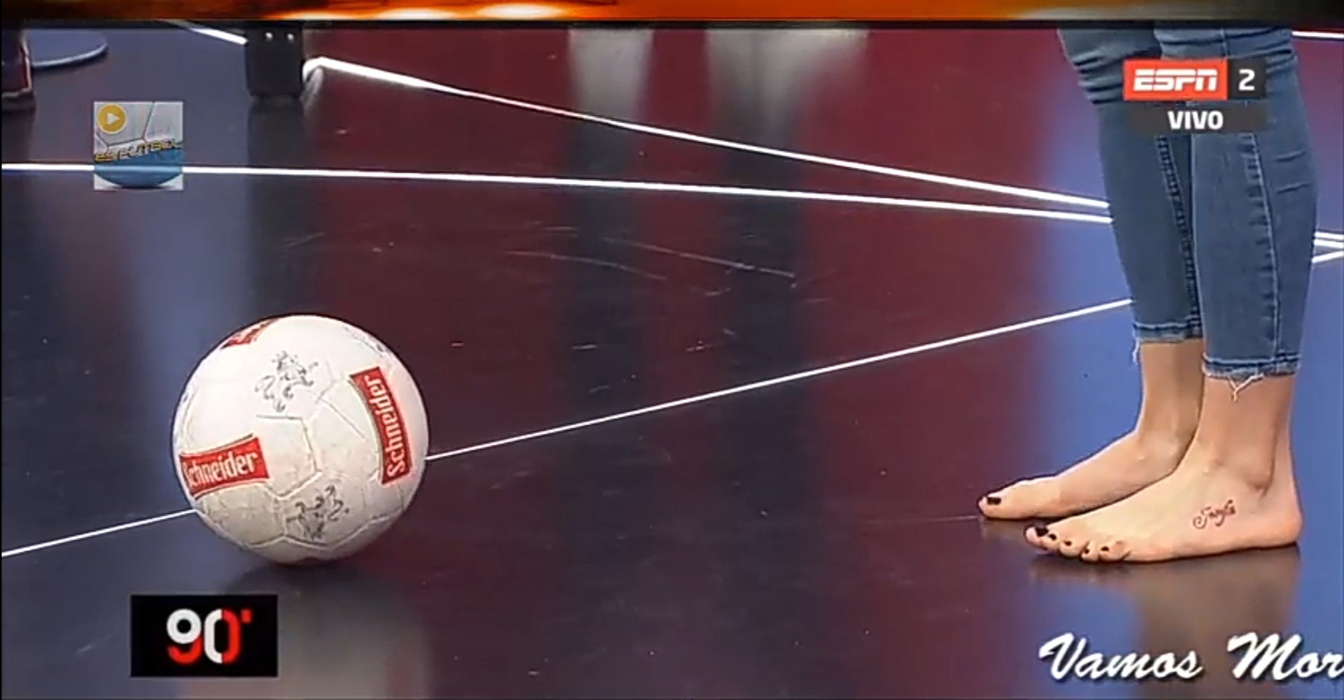 Feet of Morena Beltrán