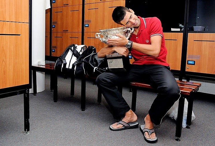 Novak Djokovic  Flip flop outfit, Mens flip flops, Business casual men
