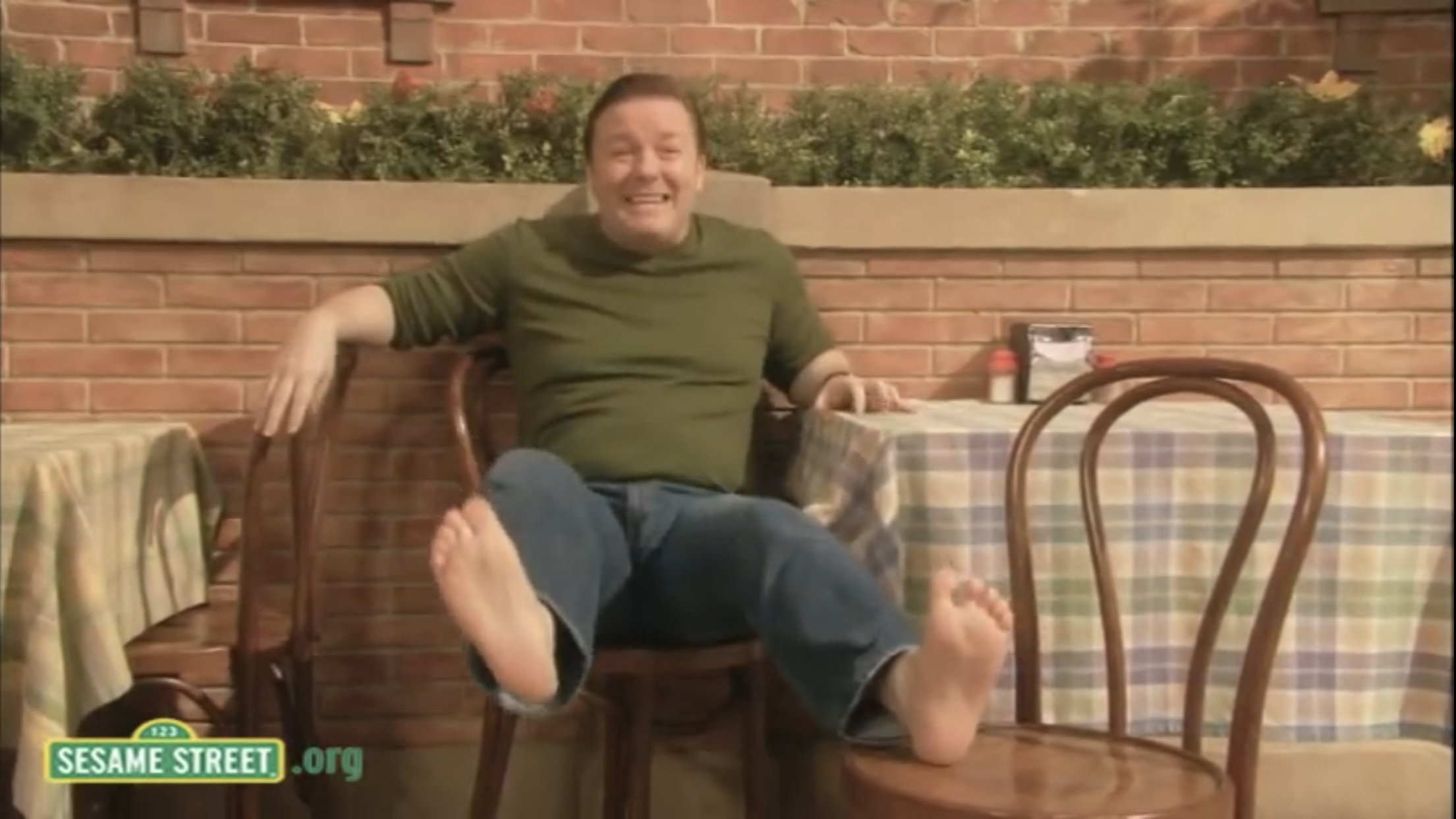Ricky Gervais's feet