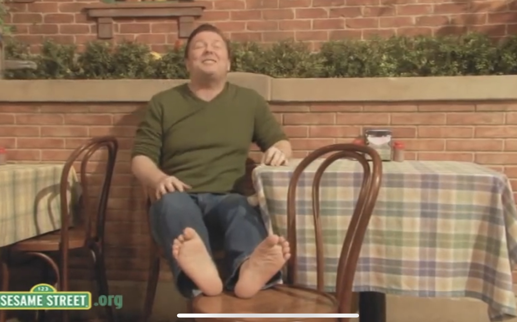 Ricky Gervais's feet