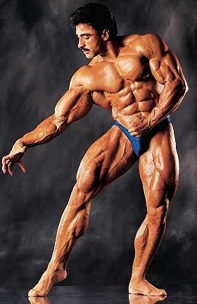 Cory Everson - I borrowed this pose from Samir Bannout . I loved his artist  display . His lines, his grace, his strength was second to none. Thank you  Samir for allowing