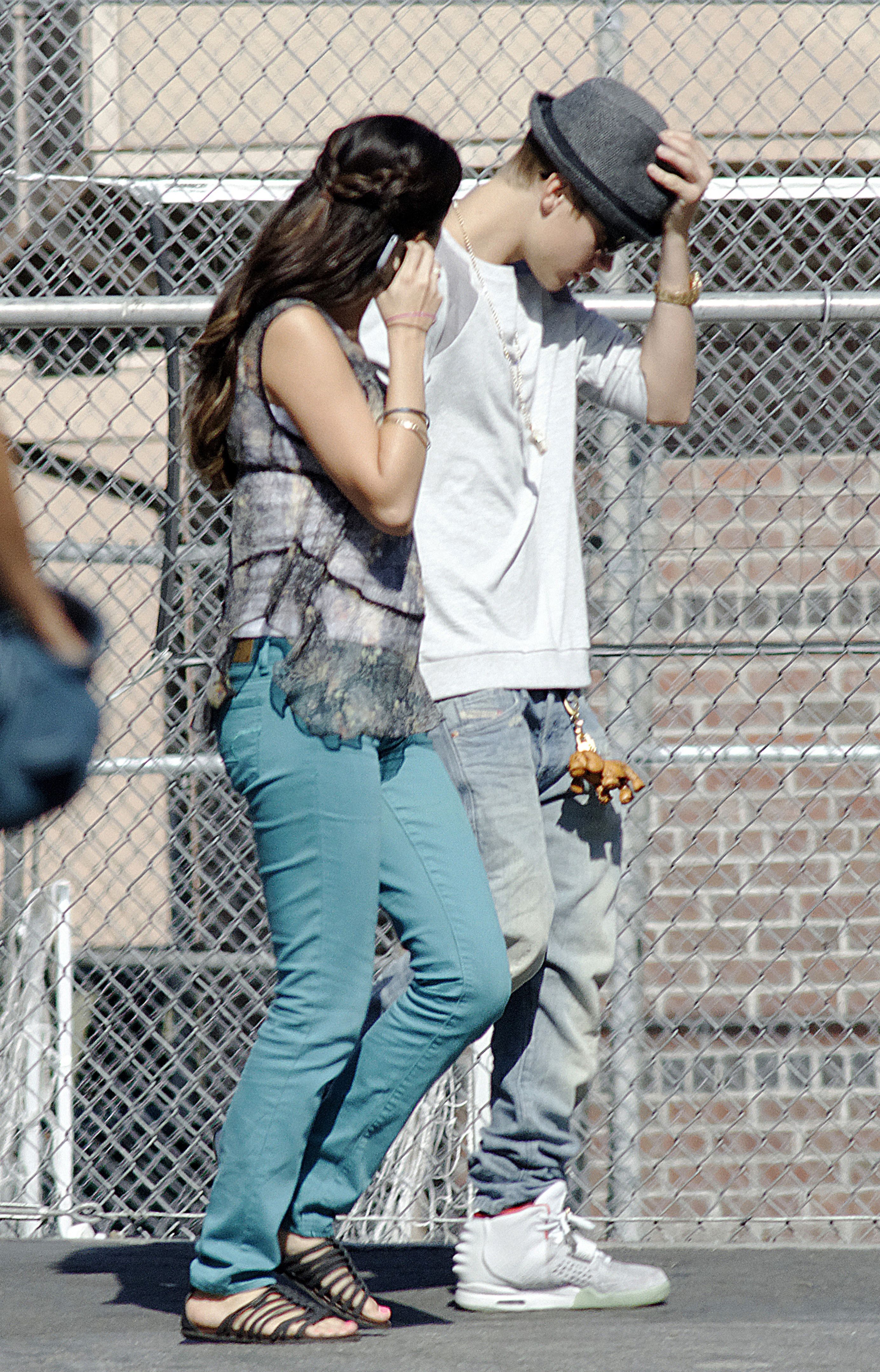 Selena Gomez and Justin Bieber.